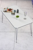Zigon Sehpa Kr Ve Orta Sehpa Kr Set Gümüş Beyaz Tel - 3