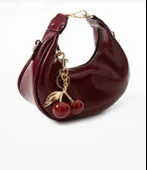 Lisbond Elegance Betty Model Bordo Charm Hediyeli Kadın El Ve Omuz Çantası - 3