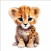 Sevimli Kaplan Sticker 1 thumbnail 1