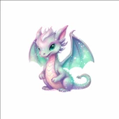 Sevimli Ejder Sticker 3 thumbnail 1