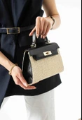 Lisbond Elegance Vienn Model Hasır Siyah Kadın El Ve Omuz Çantası - 1