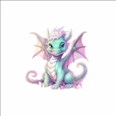 Sevimli Ejder Sticker 12 thumbnail 1