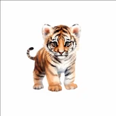 Sevimli Kaplan Sticker thumbnail 1