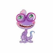 Gözlüklü Mor Dinozor Karakter Duvar Stickerı - 1