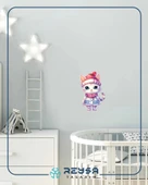 Pofuduk Şapkalı Kış Kedisi Duvar Stickerı thumbnail 3