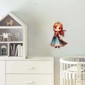 Zümrüt Taçlı Kraliyet Prensesi Duvar Stickerı thumbnail 2