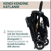 Chicco Glee Bebek Arabası - Uneven Siyah - 5