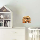 Ayıcık ve Kabaklı Sonbahar Karavanı Duvar Stickerı thumbnail 1