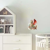 Kanatlı Noel Arkadaşı Duvar Stickerı thumbnail 1