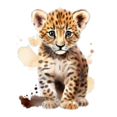 Benekli Bebek Kaplan Çocuk Odası Stickerı thumbnail 2