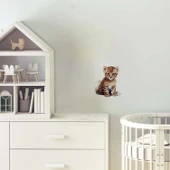 Sevimli Leopar Yavrusu Duvar Stickerı thumbnail 1