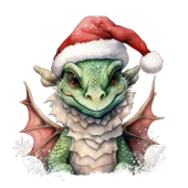 Yılbaşı Ejderhası Duvar Stickerı thumbnail 2