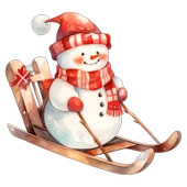 Patenci Karlı Adam Duvar Stickerı thumbnail 2