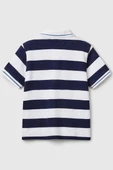 United Colors of Benetton Erkek Çocuk Çizgili Polo T shirt Lacivert 39QAG300V - 2