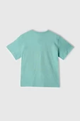 United Colors of Benetton Erkek Çocuk Smile T shirt Turkuaz 3I1XG10IH - 2