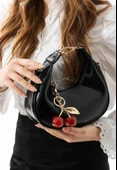 Lisbond Elegance Betty Model Siyah Charm Hediyeli Kadın El Ve Omuz Çantası - 1