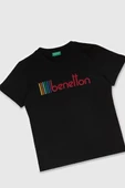 United Colors of Benetton Erkek Çocuk T shirt Siyah BNT-B21847 - 3