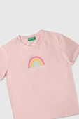 United Colors of Benetton Kız Çocuk T shirt A.Pembe BNT-G21814 - 3