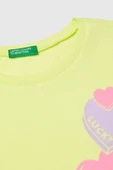 United Colors of Benetton Kız Çocuk G Tshirt Sarı 3JERC10PB - 3