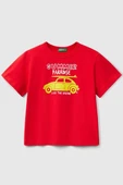 United Colors of Benetton Erkek Çocuk Tshirt Bordo 3JERG10JQ - 1