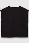 United Colors of Benetton Kız Çocuk G Tshirt Siyah 3JERC10PB - 2