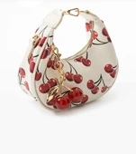 Lisbond Elegance Betty Model Kiraz Desenli Charm Hediyeli Kadın El Ve Omuz Çantası - 2