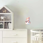 Renkli Atkılı Karlı Adam Duvar Stickerı - 1