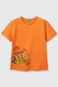 United Colors of Benetton Erkek Çocuk T shirt Turuncu 3I1XG10IJ - 1