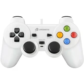 GameBooster GB-J101W Beyaz Kablolu Titreşimli Gamepad (PC Uyumlu) - 1
