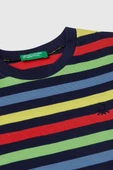 United Colors of Benetton Erkek Çocuk Çizgili T shirt Lacivert 3FHXG10HR - 3
