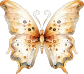 Kahverengi Tonlarında Benekli Kelebek Duvar Stickerı thumbnail 2