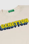 United Colors of Benetton Erkek Çocuk T shirt Ekru 3I1XG10HT - 3