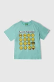 United Colors of Benetton Erkek Çocuk Smile T shirt Turkuaz 3I1XG10IH - 1
