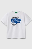 United Colors of Benetton Erkek Çocuk Tshirt Beyaz 3JERG10JQ - 1