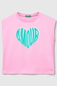United Colors of Benetton Kız Çocuk G Tshirt A.Pembe 3JERC10PB - 1