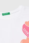 United Colors of Benetton Kız Çocuk G Tshirt Beyaz 3JERC10PB - 3