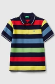 United Colors of Benetton Erkek Çocuk Çizgili Polo T shirt Mix 39QAC301T - 1