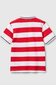 United Colors of Benetton Erkek Çocuk Çizgili Polo T shirt Kırmızı 39QAG300V - 3