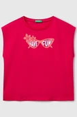 United Colors of Benetton Kız Çocuk G Tshirt Fuşya 3JERC10PB - 1