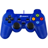 GameBooster GB-J101B Mavi Kablolu Titreşimli Gamepad (PC Uyumlu) - 1