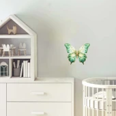 Yeşil Tonlarında Kelebek Duvar Stickerı thumbnail 1