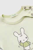 United Colors of Benetton Kız Bebek T shirt A.Yeşil 3I9WA1062 - 3