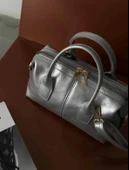 Lisbond Elegance Jennie Model Gümüş Deri Kadın El Ve Omuz Çantası - 1