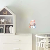 Kulaklıklı Karlı Adam Duvar Stickerı thumbnail 1