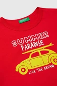 United Colors of Benetton Erkek Çocuk Tshirt Bordo 3JERG10JQ - 3