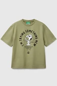 United Colors of Benetton Erkek Çocuk Tshirt Haki 3X1SC10NI - 1