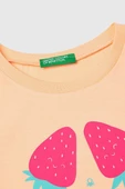 United Colors of Benetton Kız Çocuk Tshirt Turuncu 3JERG10J3 - 3
