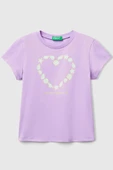 United Colors of Benetton Kız Çocuk Tshirt Lila 3JERG10J3 - 1