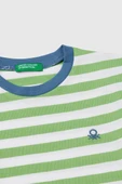 United Colors of Benetton Erkek Çocuk Çizgili T shirt Yeşil 3FHXG10HR - 3