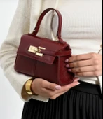Lisbond Elegance Anastasia Model Bordo Kadın El Ve Omuz Çantası - 2